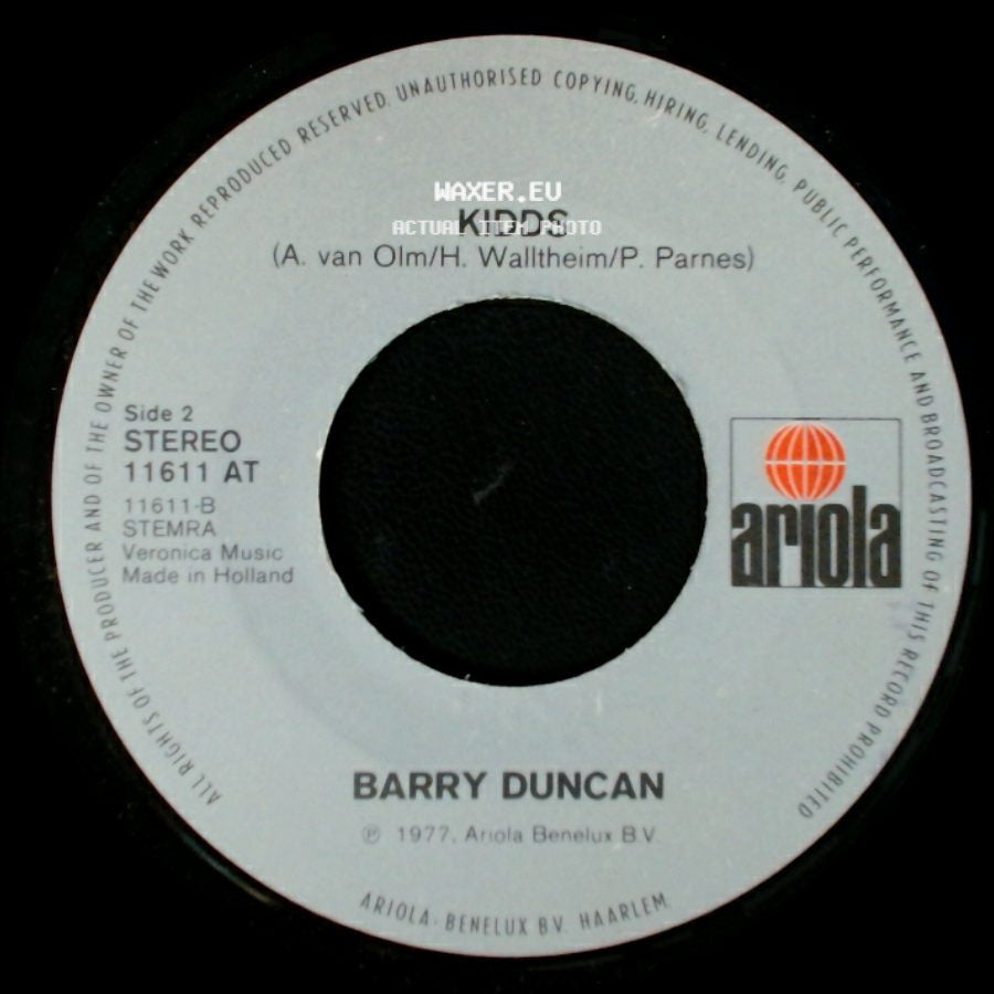 Barry Duncan - If I Miss You Again To-Night / Kidds side B