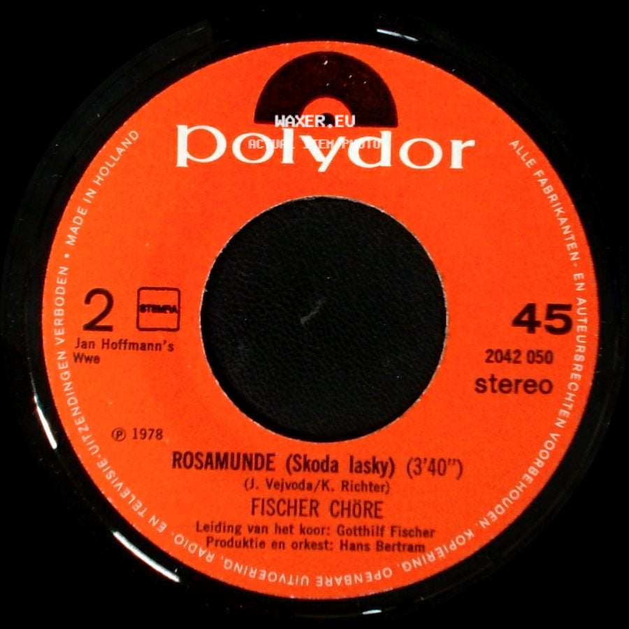 Fischer Chöre - Rosamunde (Skoda Lasky) / Chianti-Lied side A