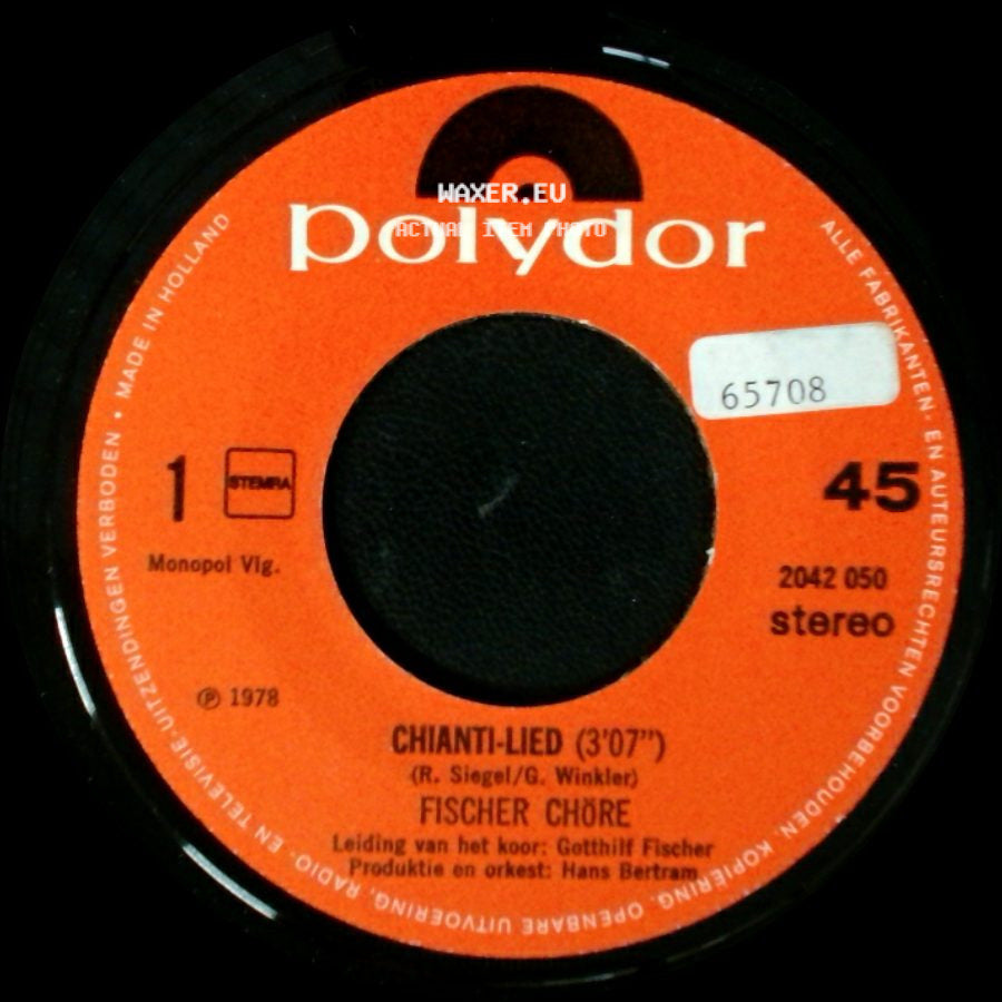 Fischer Chöre - Rosamunde (Skoda Lasky) / Chianti-Lied side B