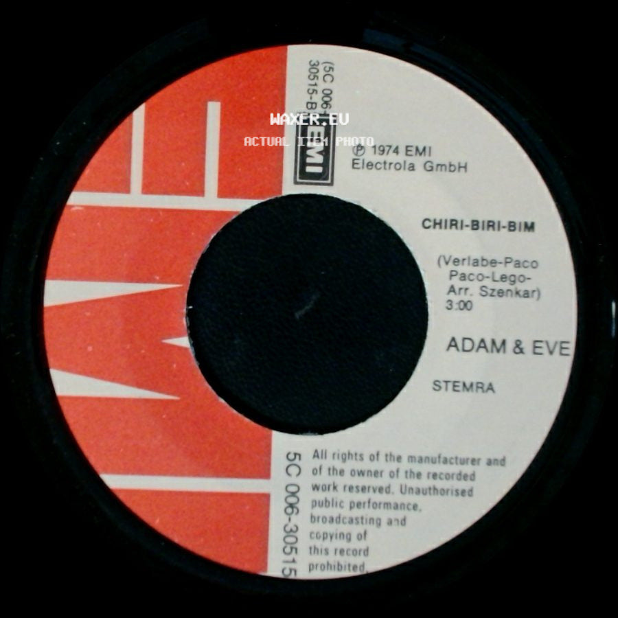Adam & Eve - Wie Ein Stern In Dunkler Nacht / Chiri-Biri-Bim side B