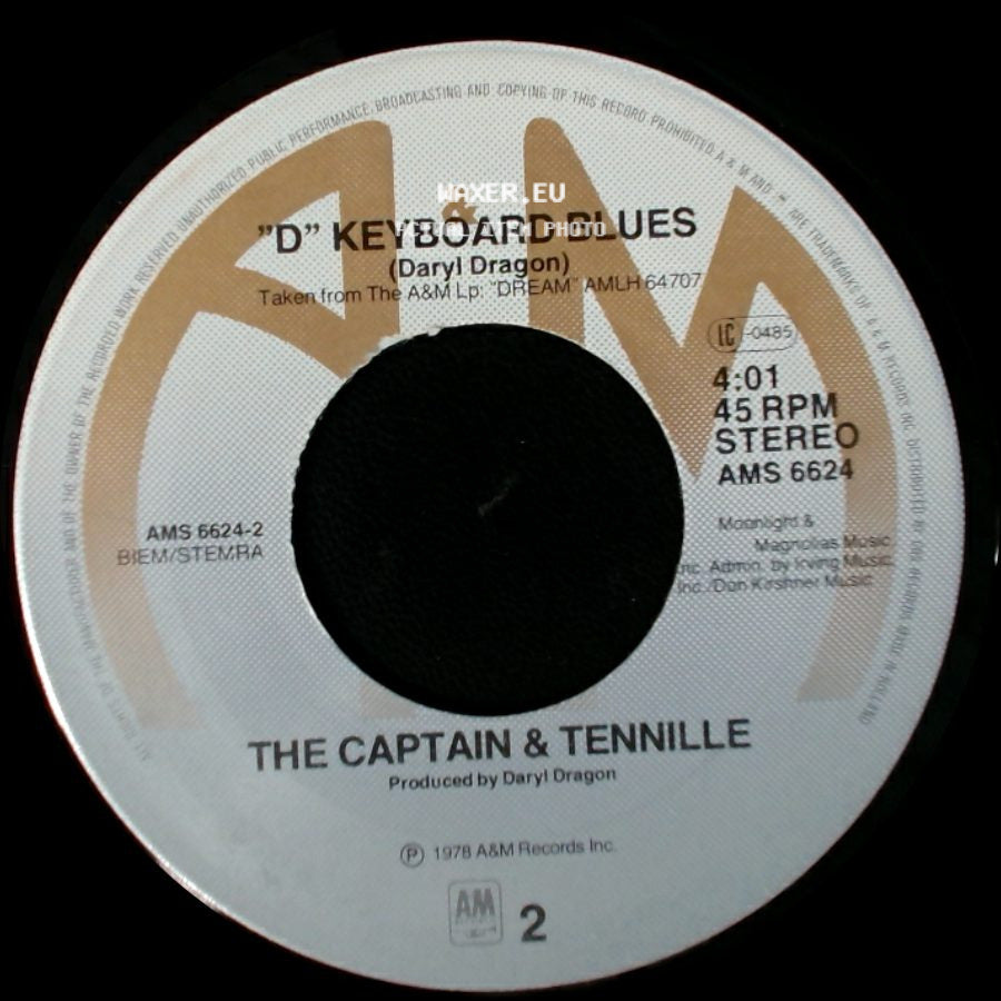 The Captain & Tennille - You Never Done It Like That / "D" Keyboard Blues side B