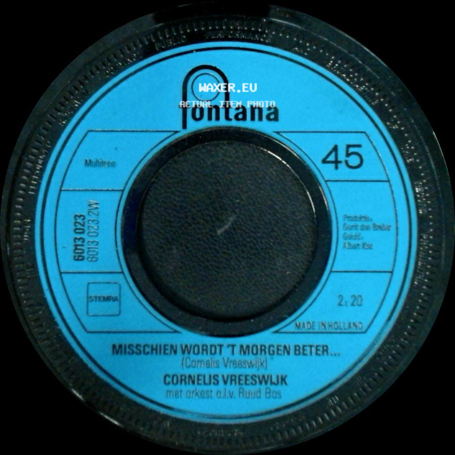 Cornelis Vreeswijk - Misschien Wordt 't Morgen Beter... / Veronica side A