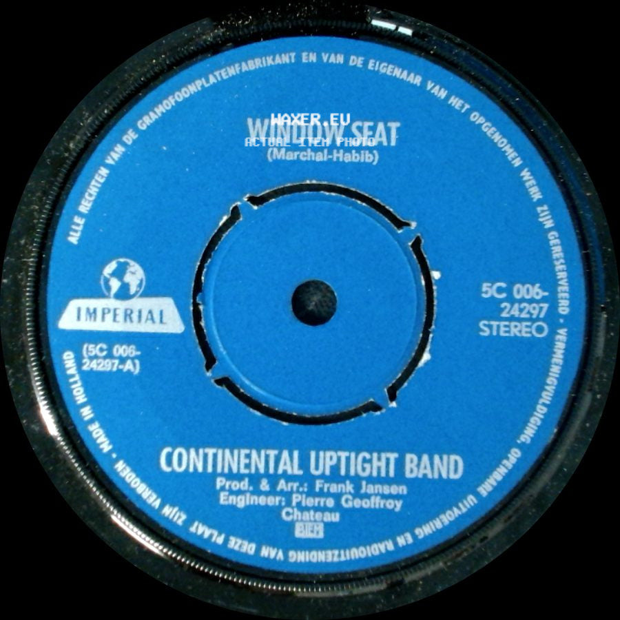 Continental Uptight Band - The Day Is Near / Window Seat side B