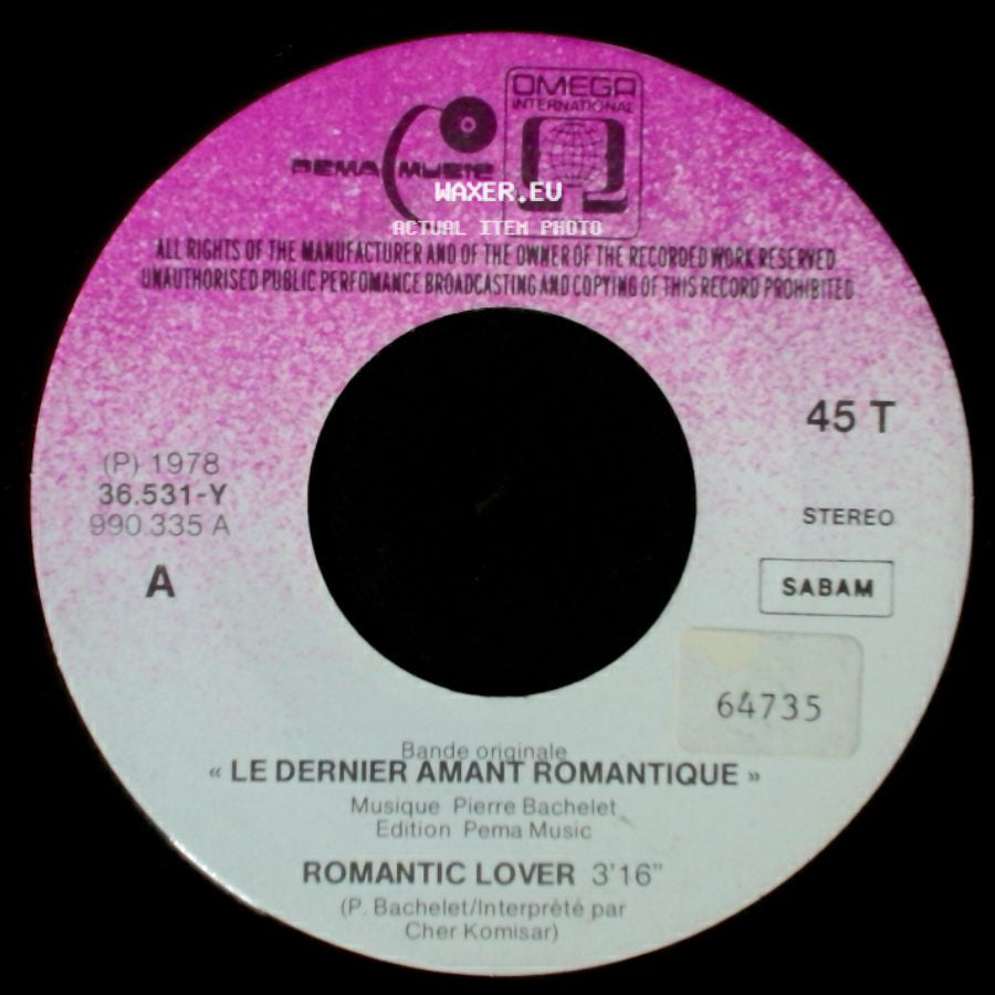 Cher Komisar - Le Dernier Amant Romantique / Romantic Lover side B
