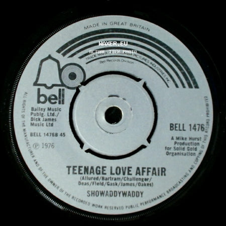 Showaddywaddy - Trocadero / Teenage Love Affair side B