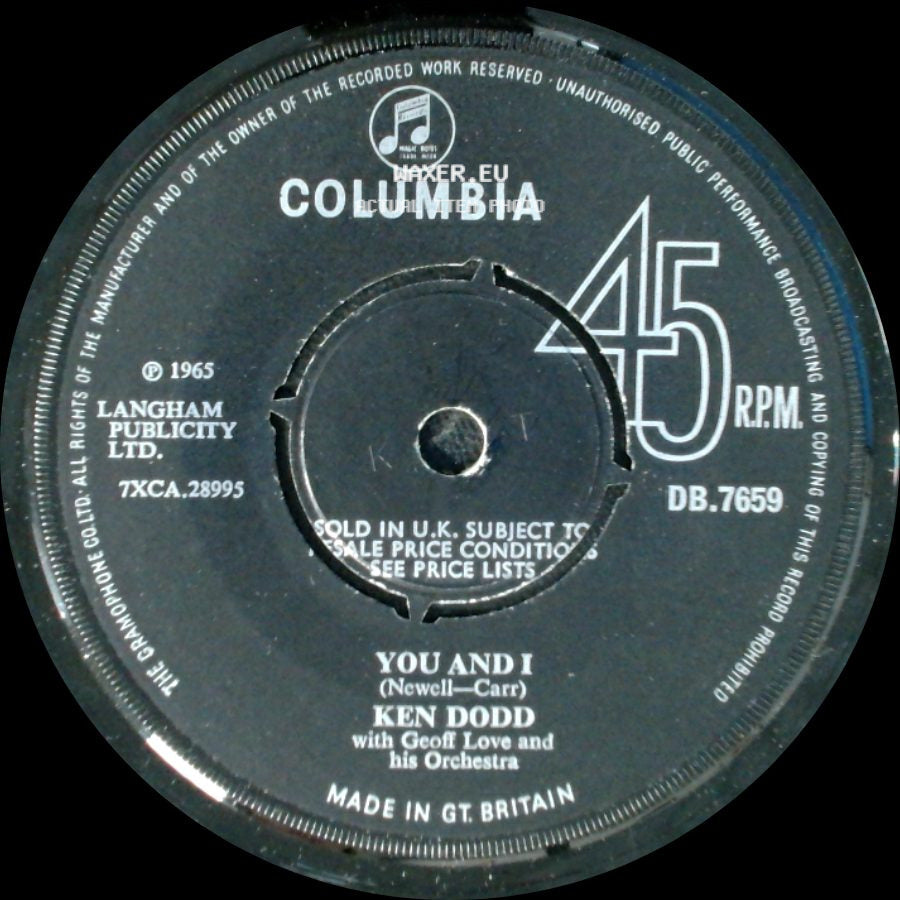 Ken Dodd - Tears / You And I side B