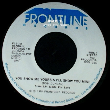 Randall - You Show Me Yours & I'll Show You Mine / You're The Last Thing On My Mind side A