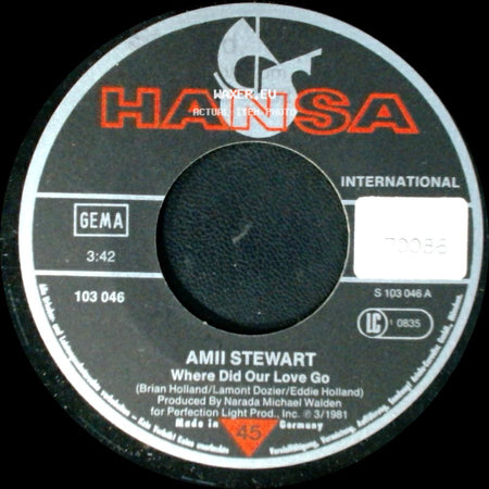 Amii Stewart - Where Did Our Love Go / Premiere side A