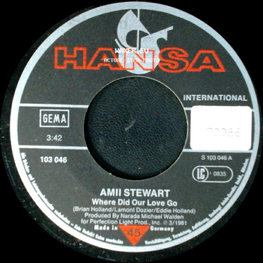 Amii Stewart - Where Did Our Love Go / Premiere side A