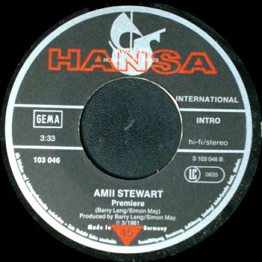 Amii Stewart - Where Did Our Love Go / Premiere side B