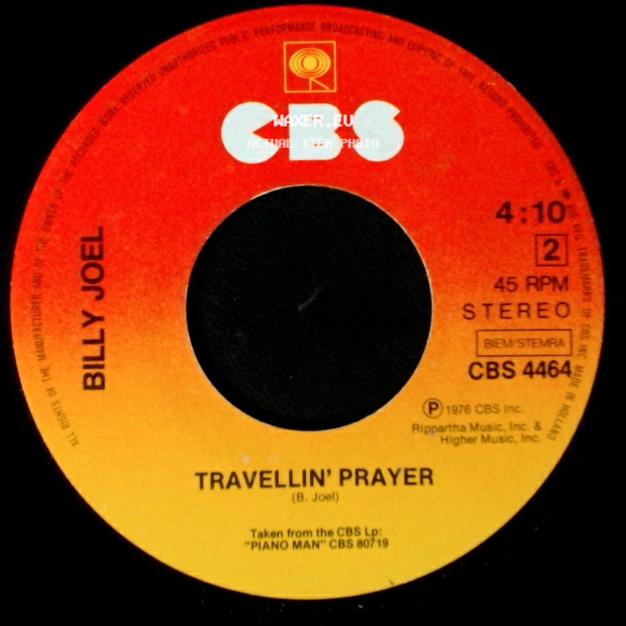 Billy Joel - Travellin' Prayer / James side A