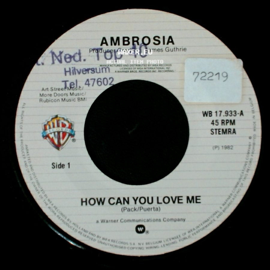 Ambrosia - How Can You Love Me / Fool Like Me side A