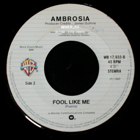 Ambrosia - How Can You Love Me / Fool Like Me side B