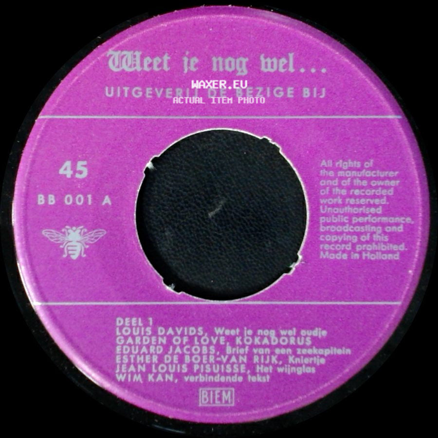 Unknown Artist - Unknown Title A / Unknown Title B side A