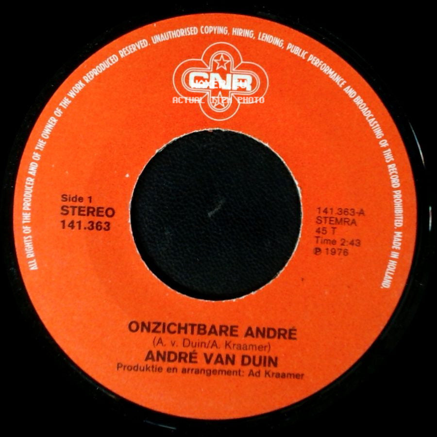 André Van Duin - Onzichtbare André / Ik Bijt Op Een Houtje side A