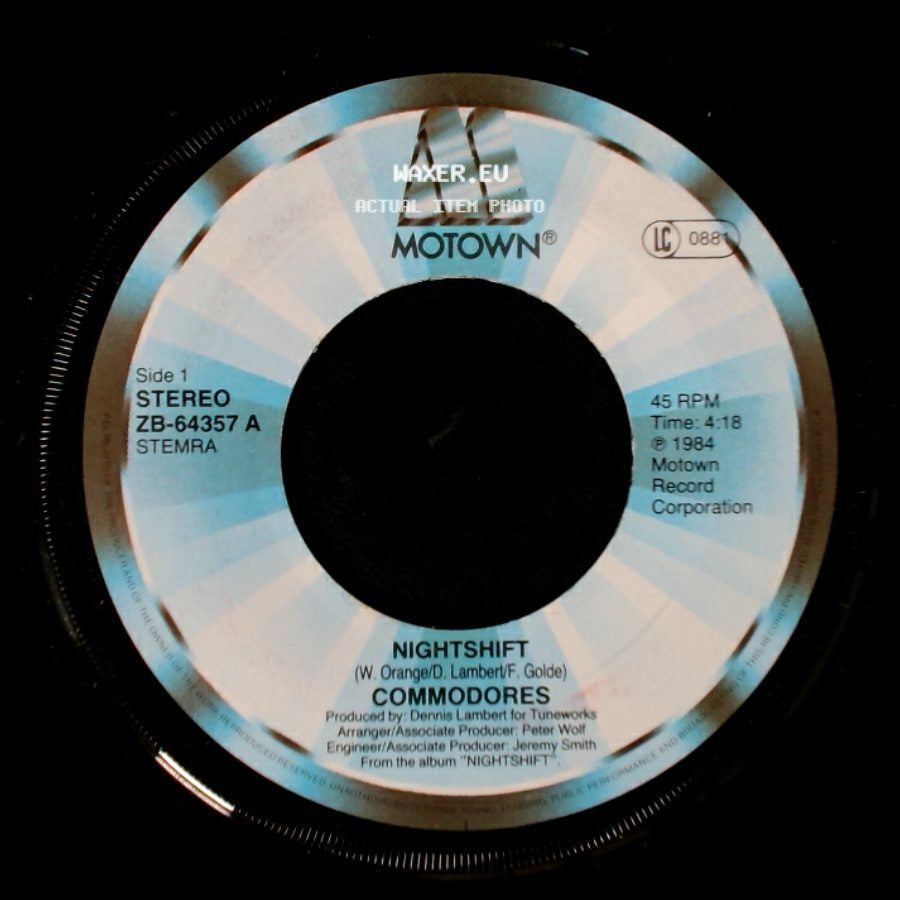 Commodores - Nightshift / I Keep Running side A