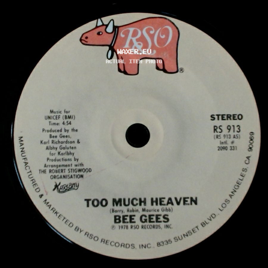 Bee Gees - Rest Your Love On Me / Too Much Heaven side B