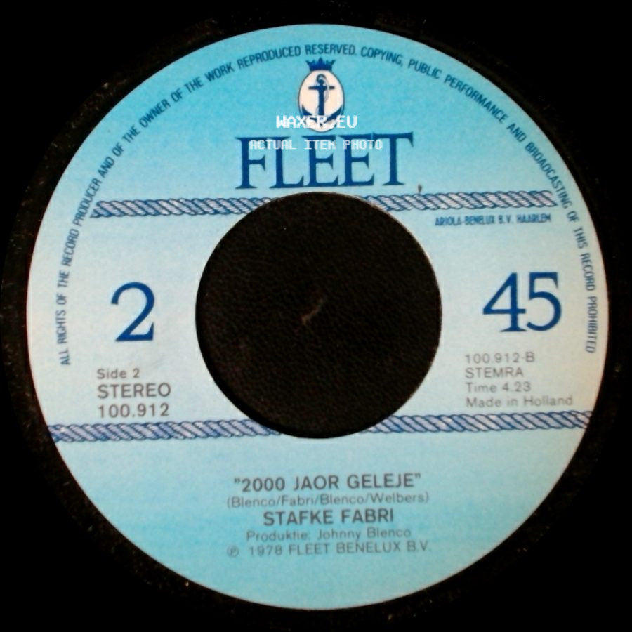 Stafke Fabri - Karsmis Deur De Jare / 2000 Jaor Geleje side B