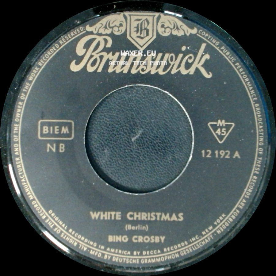 Bing Crosby - White Christmas / Silent Night side A
