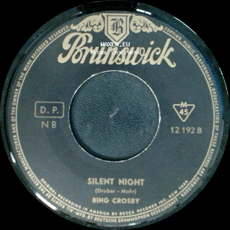 Bing Crosby - White Christmas / Silent Night side B