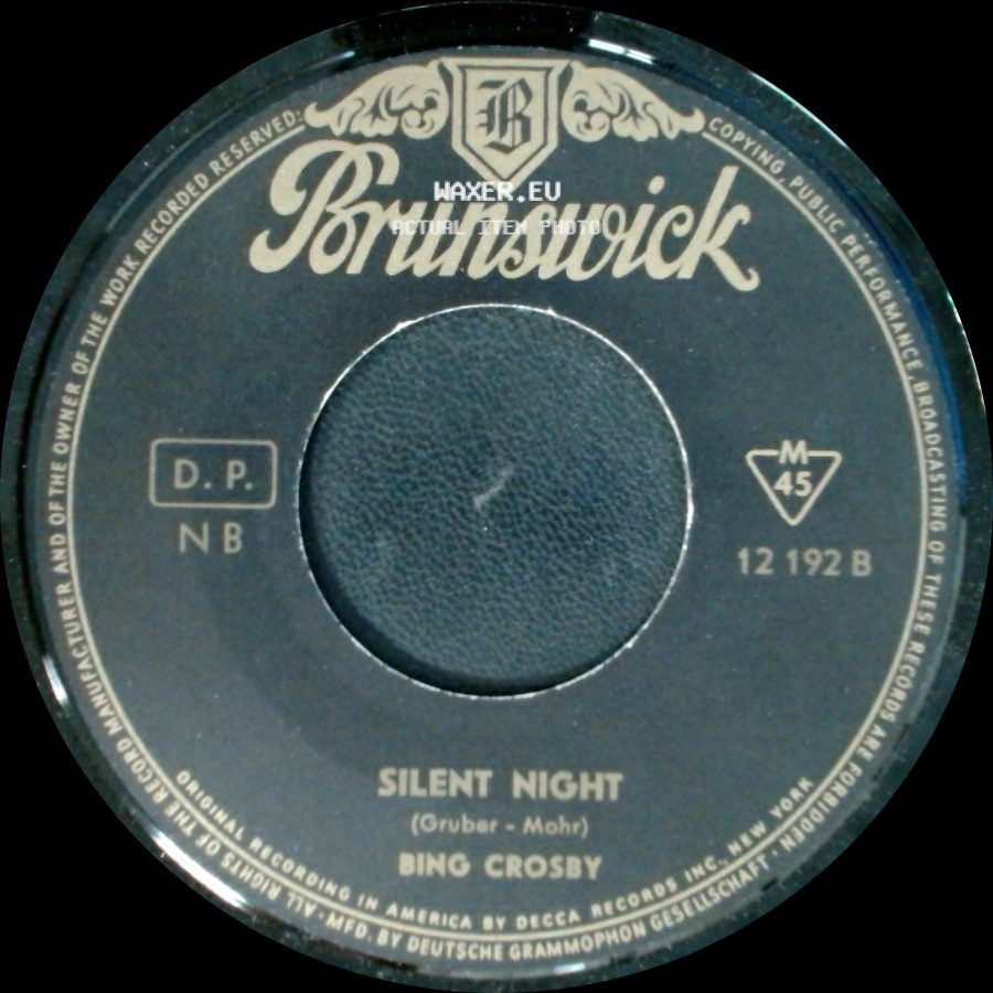 Bing Crosby - White Christmas / Silent Night side B