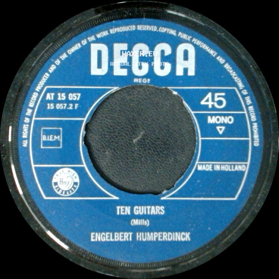 Engelbert Humperdinck - Ten Guitars / Release Me side A