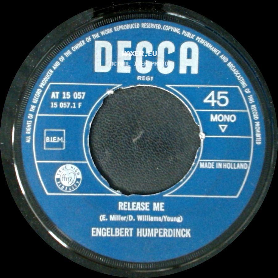 Engelbert Humperdinck - Ten Guitars / Release Me side B