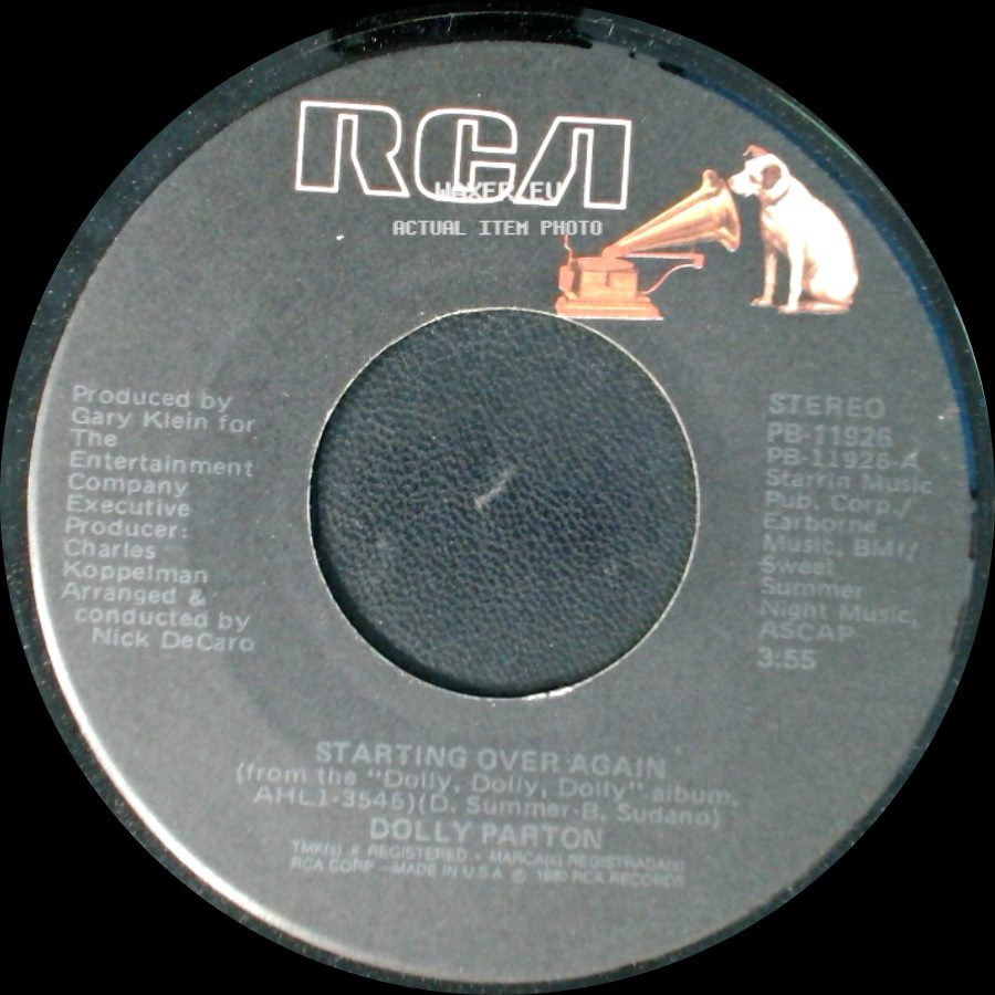 Dolly Parton - Sweet Agony / Starting Over Again side B
