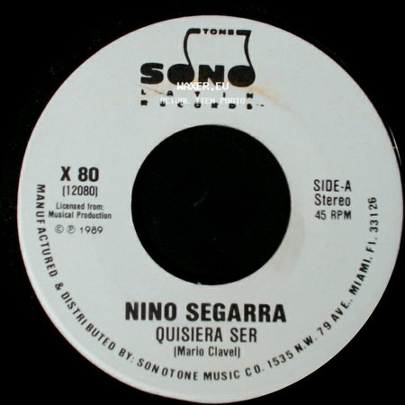Nino Segarra - Quisiera Ser / Quisiera Ser side A