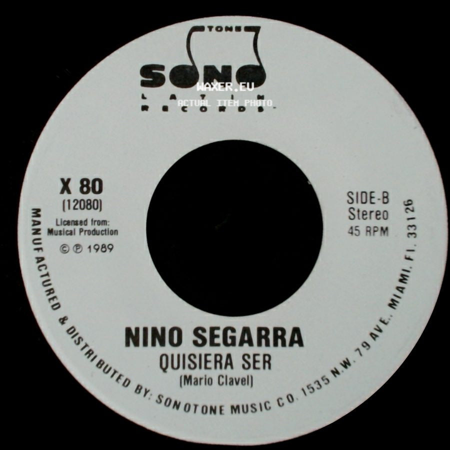 Nino Segarra - Quisiera Ser / Quisiera Ser side B