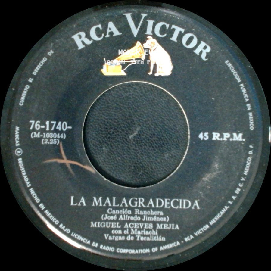 Miguel Aceves Mejia - La Malagradecida / Este Fue Mi Adios side A