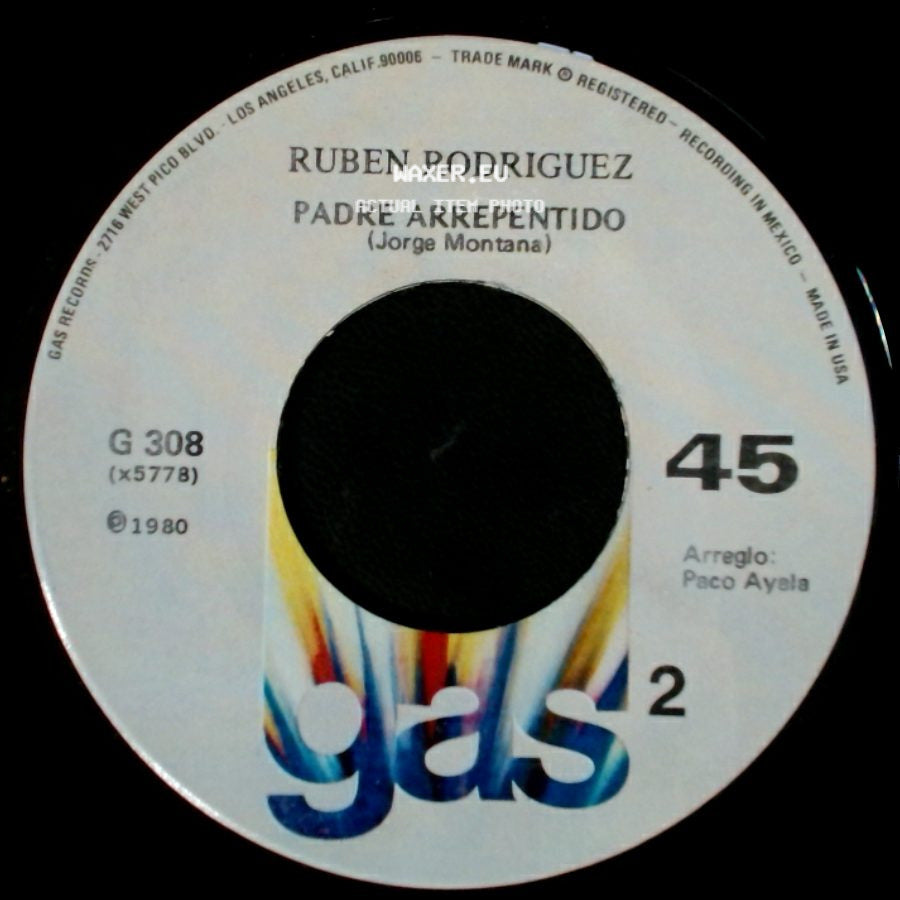 Ruben Rodriguez - Padre Arrepentido / Las Palabras side A