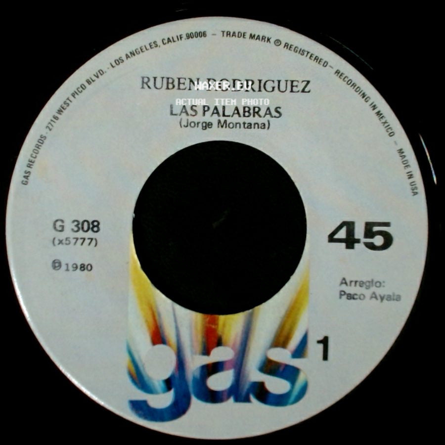 Ruben Rodriguez - Padre Arrepentido / Las Palabras side B