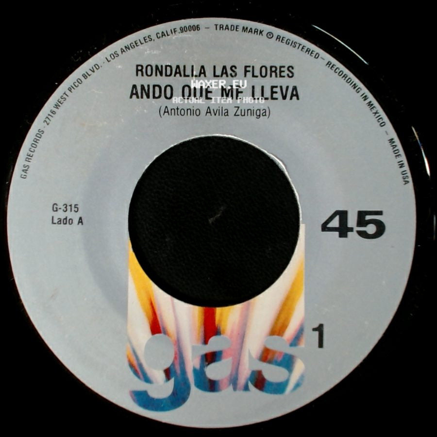 Rondalla Las Flores - Ando Que Me Lleva / Albur De Amor side A
