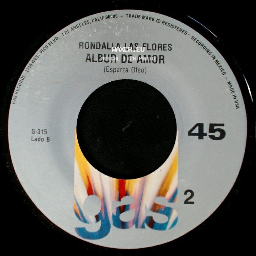 Rondalla Las Flores - Ando Que Me Lleva / Albur De Amor side B