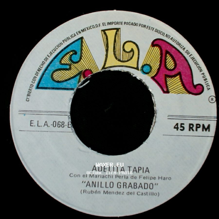 Adelita Tapia - Creiste / Anillo Grabado side B