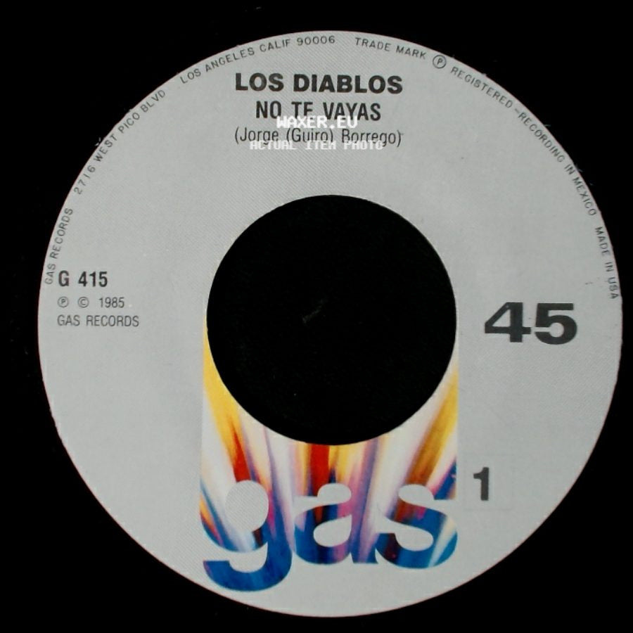 Los Diablos - Atrapado / No Te Vayas side B