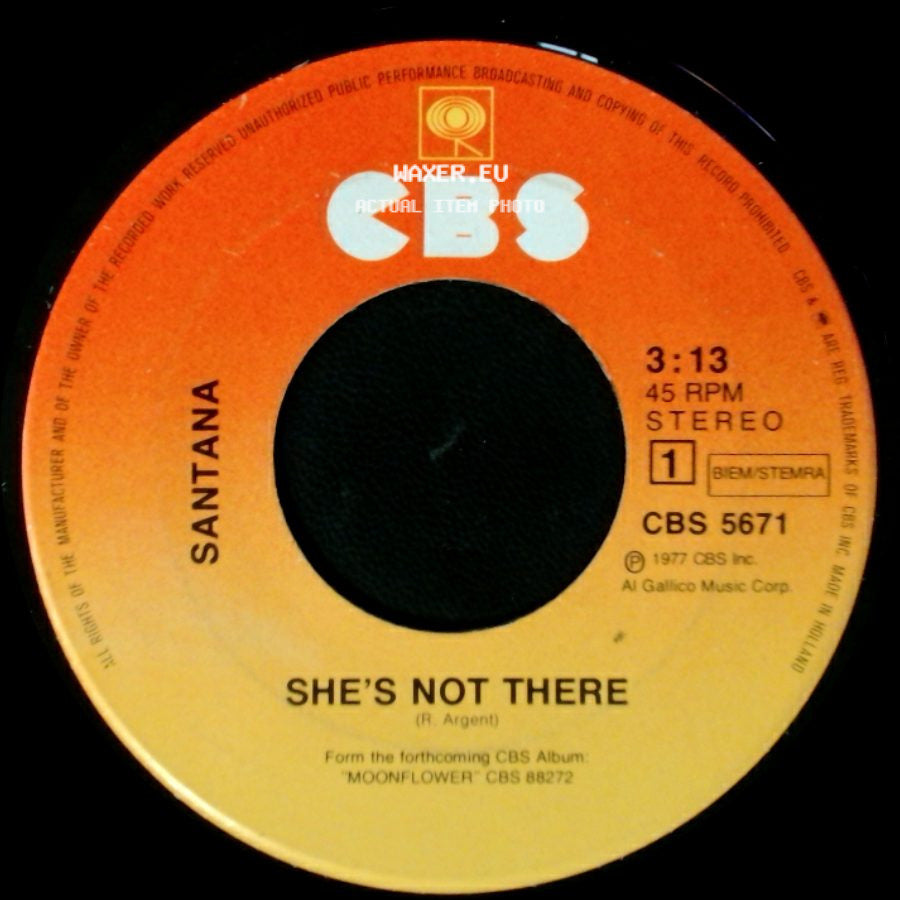Santana - Zulu / She's Not There side B