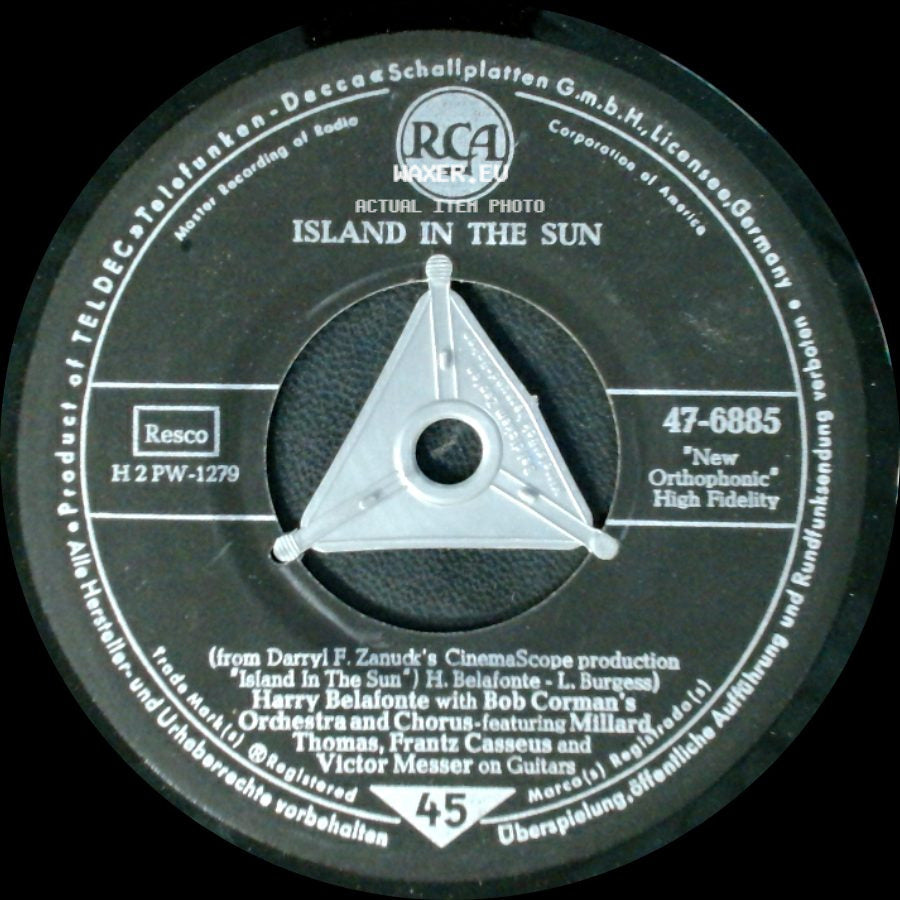 Harry Belafonte With Bob Corman's Orchestra And Chorus - Cocoanut Woman / Island In The Sun side B