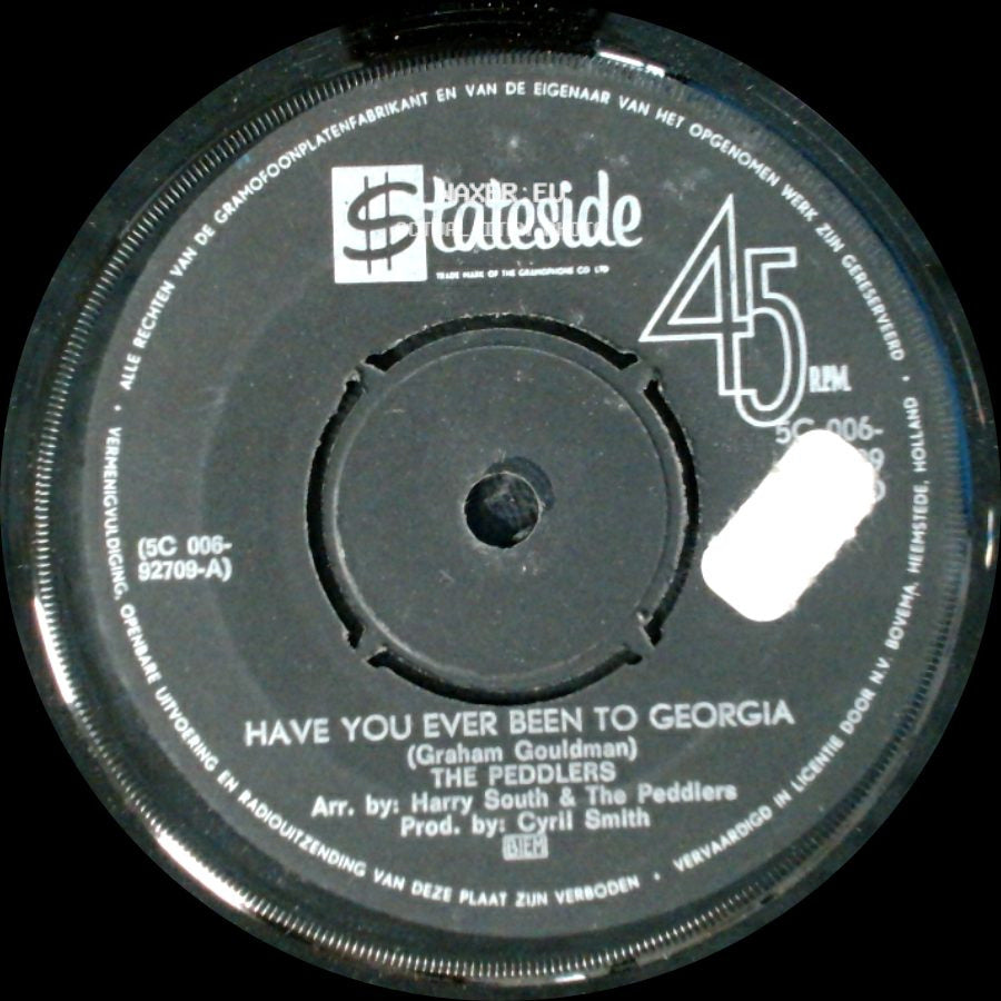 The Peddlers - Manah / Have You Ever Been To Georgia side B