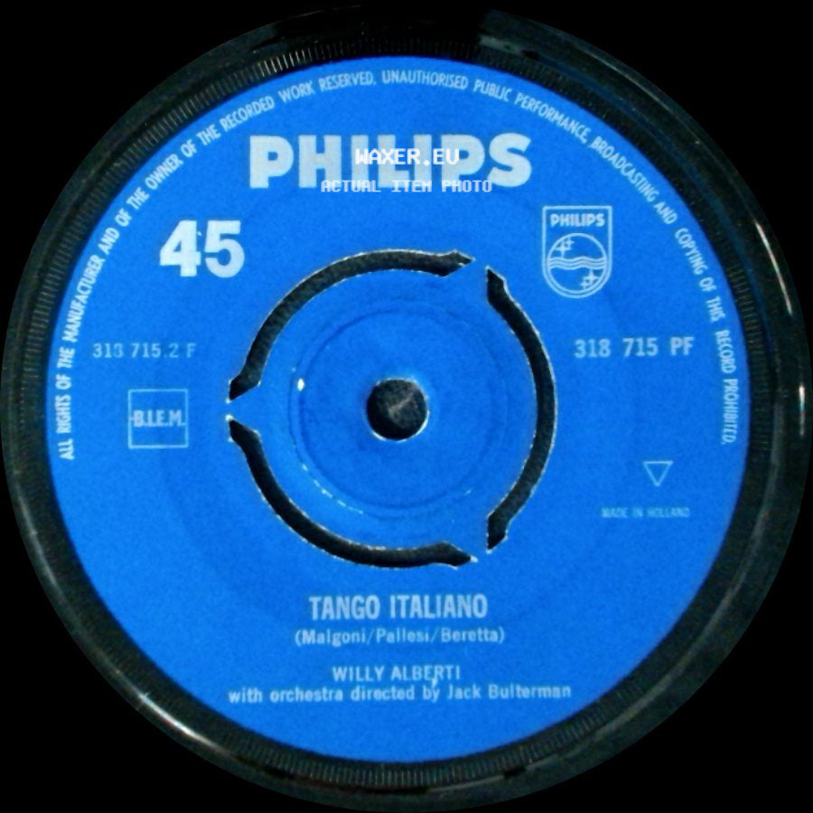 Willy Alberti - Tango Italiano / Gondoli, Gondola side A