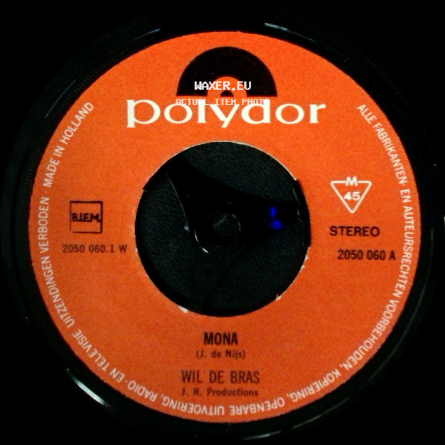 Wil De Bras - Mona / Het Spijt Me Voor Jou side A