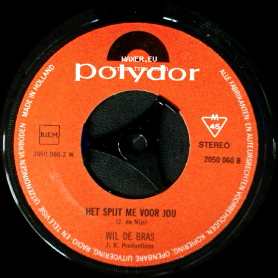 Wil De Bras - Mona / Het Spijt Me Voor Jou side B