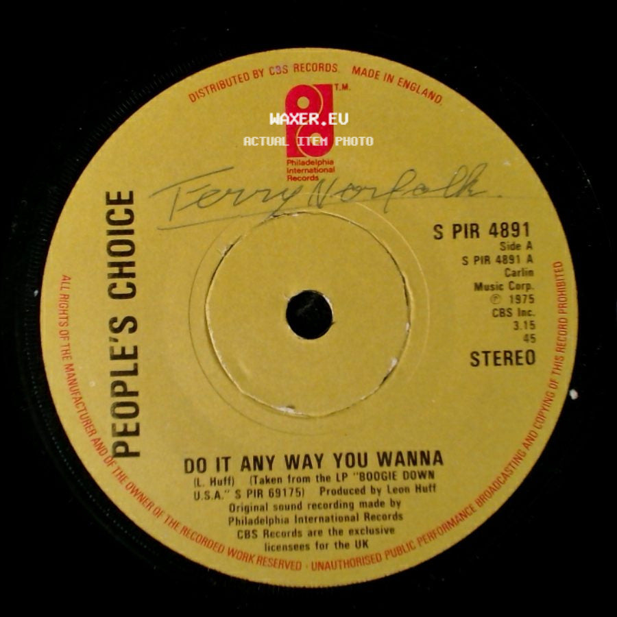Unknown Artist - Do It Any Way You Wanna / Here We Go Again side A