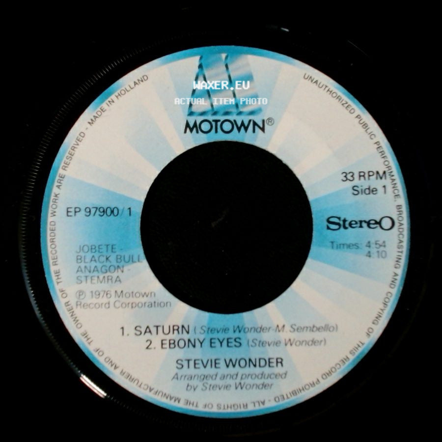 Stevie Wonder - Unknown Title A / All Day Sucker / Easy Goin' Evening (My Mama's Call) side A