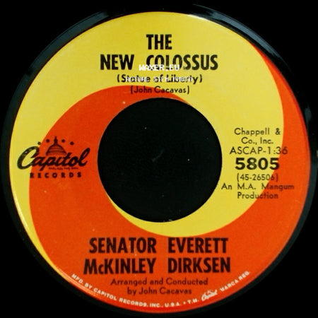 Senator Everett Mckinley Dirksen - The New Colossus (Statue Of Liberty) / Gallant Men side A