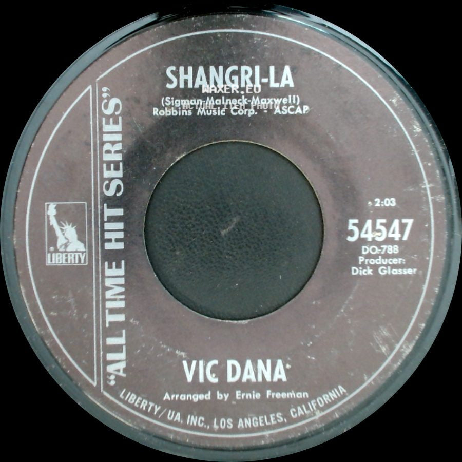 Vic Dana - Shangri-La / Red Roses For A Blue Lady side A