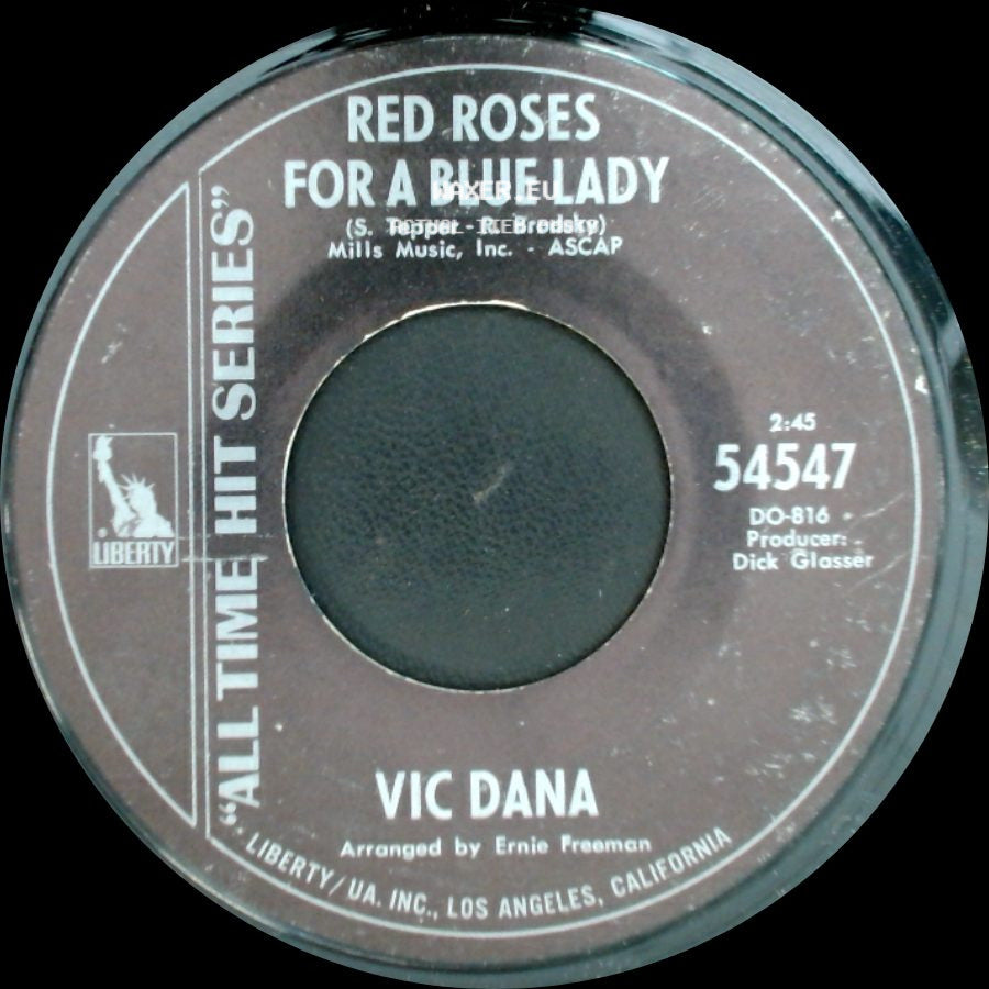 Vic Dana - Shangri-La / Red Roses For A Blue Lady side B