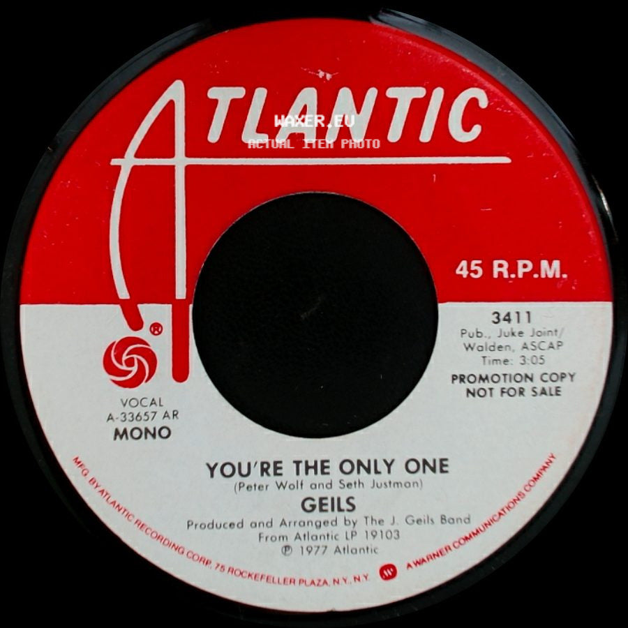 Geils - You're The Only One / You're The Only One side B