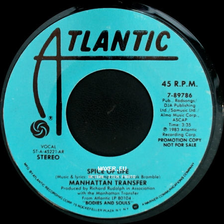 Manhattan Transfer - Spice Of Life / Spice Of Life side B